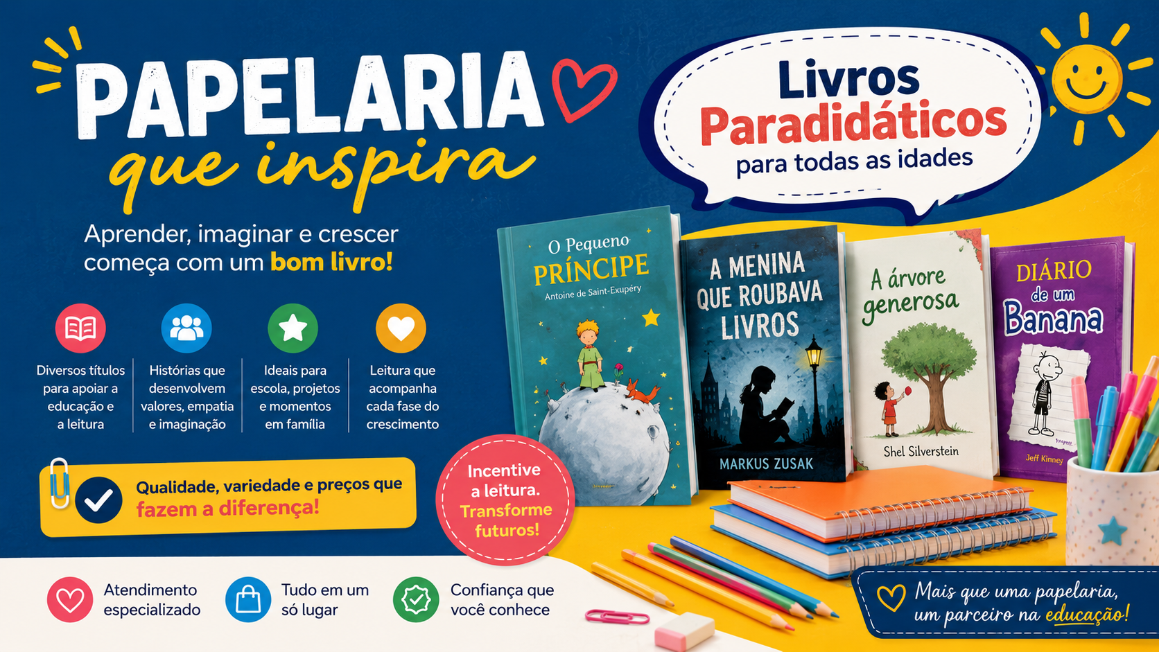 Kits escolares prontos